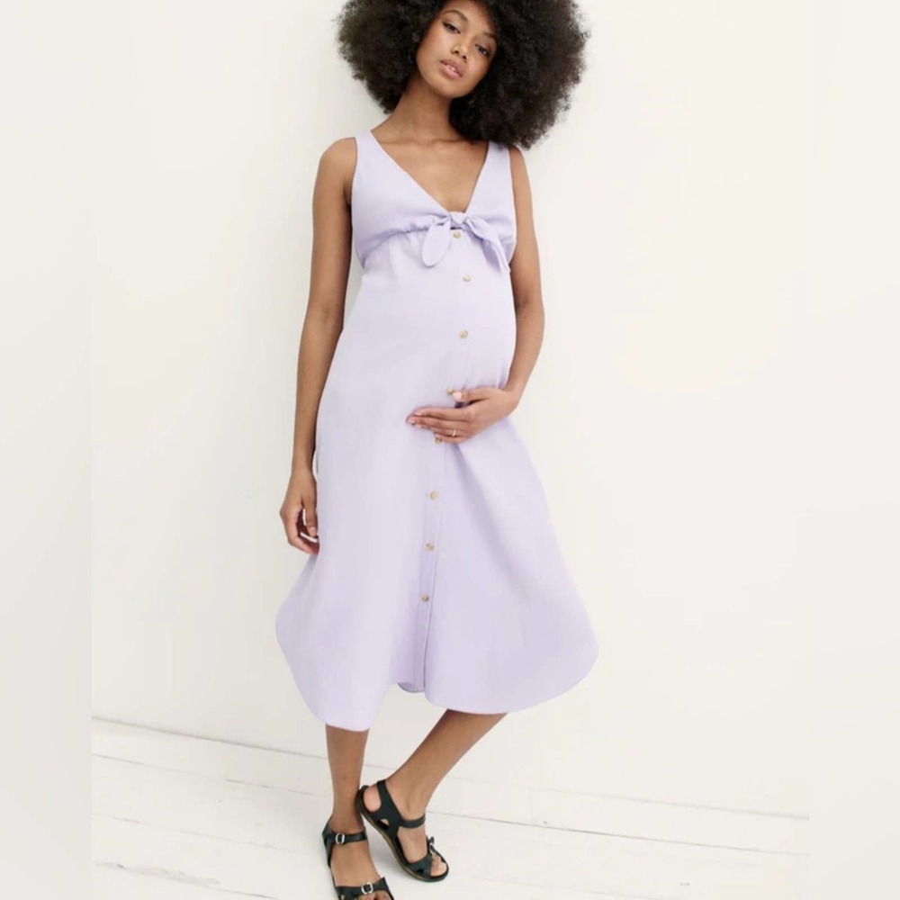Hatch Nadia easy nurse pregnancy midi dress size medium